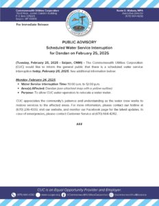 Water outage in Dandan, Saipan